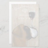 ドッグ·オー·ビン·ボクサー 便箋 (正面/裏面)