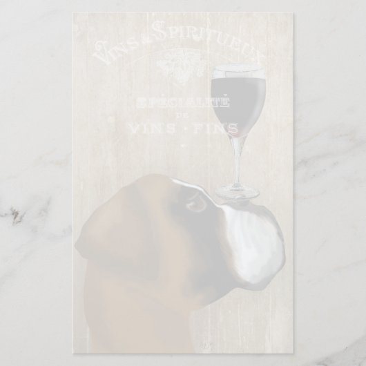 ドッグ·オー·ビン·ボクサー 便箋 (正面)