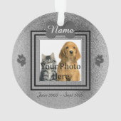 ドッグ/キャットシルバーパーフェクト・メモリーズ オーナメント (裏面)