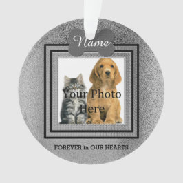 ドッグ/キャットシルバーパーフェクト・メモリーズ オーナメント