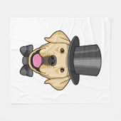 ドッグ グルーム ボウ付き フリースブランケット (正面(横))