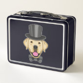 ドッグ グルーム ボウ付き メタルランチボックス (裏面)