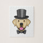 ドッグ・グロームのボウ付き ジグソーパズル (縦)