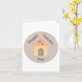 ドッグ·ゴッチャ·デイ·カード カード (黄色い花)