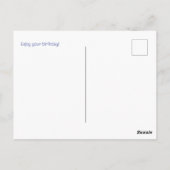 ドッグ・ゴーン・ハッピー・バースデー・カスタム ポストカード (裏面)