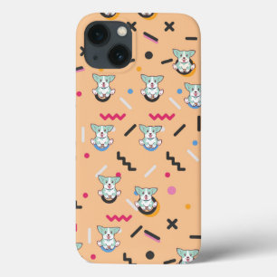 ドッグ シームレス パターン ベクター iPhone 13ケース