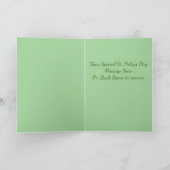 ドッグ·セント·パトリックの日  カード (内部)