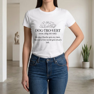 ドッグ・トゥ・バート 面白いテキスト パーソナライズド・ドッグ・ママ トライブレンドＴシャツ