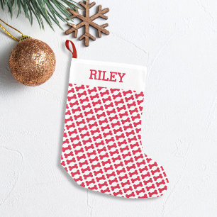 『ドッグ·ネーム·レッド·ドッグ·ボーン·クリスパーソナライズされたマ スモールクリスマスストッキング