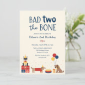 ドッグ・バッド・トゥー・ザ・ボーン 2歳の誕生日パーティー 招待状 (スタンド正面)