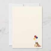 ドッグ・バッド・トゥー・ザ・ボーン 2歳の誕生日パーティー 招待状 (裏面)