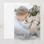 ドッグ&ママからのクリスマス写真 愛犬より シーズンカード (正面/裏面)