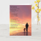 『ドッグ・マンズ・フ最高のレンド・心地よいズ・バッド・デイ・ポエム』 カード (黄色い花)