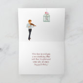 ドッグ&ミュージシャンズセレナードハッピーバースデーカード カード (内部)