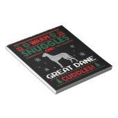 ドッグ |メリークリスマスグレートダン犬 ノートパッド (アングル)