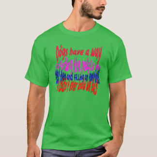 ドッグ・ラバ―・ドッグを讃えて レトロでおかしい Tシャツ