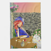 ドッグ&レディーインカフェランチタオル