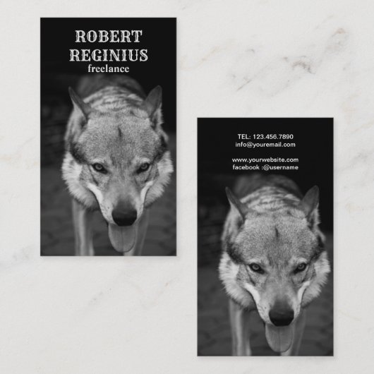 ドッグ 名刺 (正面/裏面)