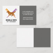 ドッグ |櫛 |トリマー 名刺 (正面/裏面)