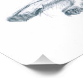 ドッグ.鉛筆スケッチ。 フォトプリント            (角)