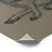 ドッグ.鉛筆スケッチ。 ポスター (角)