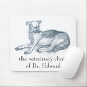 ドッグ.鉛筆スケッチ。 マウスパッド (マウス)