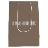 ドッグ.鉛筆スケッチ。 ミディアムペーパーバッグ (裏面)