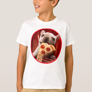 ドッグ·食べ物·ピザ·スライス Tシャツ