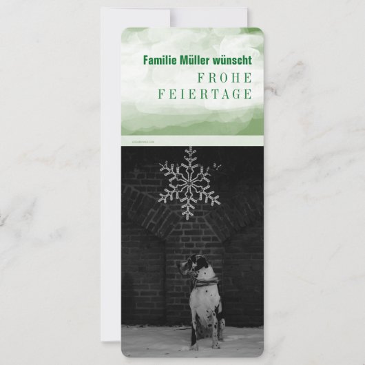 ドッゲンワイハナクトスカルテンミットビエル文字 シーズンカード (正面)