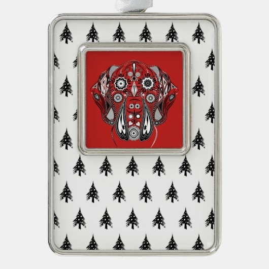 ドッゲンワイハナントサンガー シルバープレートフレームオーナメント (正面)