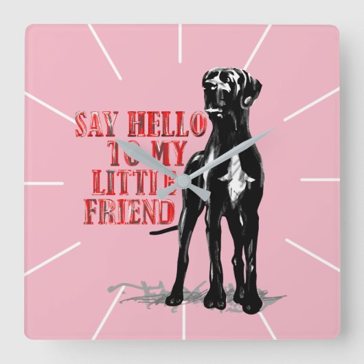 ドッゲンワヌールルスティグ スクエア壁時計 (正面)