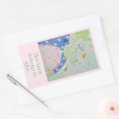 ドッシーの娘蔵書票 長方形シール (封筒)