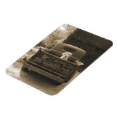 ドッジから出る – 犬の写真 マグネット (左側)