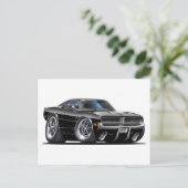 ドッジチャージャーブラックカー ポストカード (スタンド正面)