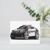 ドッジチャージャ警察車 ポストカード (スタンド正面)