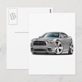 ドッジチャージャRTシルバーカー ポストカード (正面/裏面)