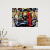 ドッジビパー2008クラシックアメリカンスポーツカープリント ポスター (キッチン)