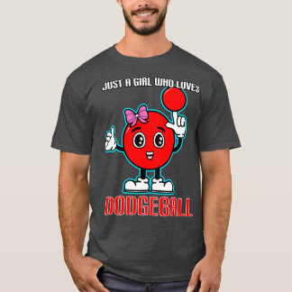 ドッジボールが大好きな女の子 Tシャツ