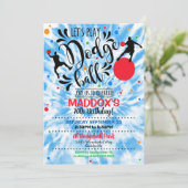 ドッジボールパーティの招待状ボーダッジボール招待状 招待状 (スタンド正面)