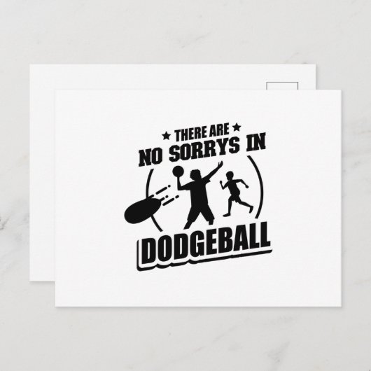 ドッジボールプレーヤー | チームトレーナー スポーツギフト ポストカード (正面/裏面)
