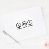 ドッジボール ラウンドシール (封筒)