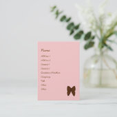 ドッツとストライプ 名刺 (スタンド正面)