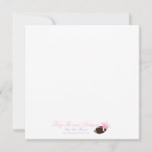 ドッツ、ああベビー!招待されましたからベビーシャワー！、... 招待状 (裏面)