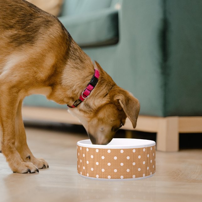 ドッティー・ディライト オレンジ ペットボウル (Dotty Delight Orange Pet Bowl)