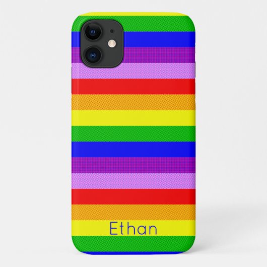 ドッティ模様の虹 Case-Mate iPhoneケース (裏面)