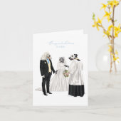 ドッティ・ドッグの結婚式 ウェディングカード カード (黄色い花)