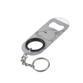 ドットからドットへのホッキョクグマ キーホルダー栓抜き (裏面アングル)