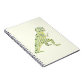 ドットで描かれたT-REX恐竜 ノートブック (右側)