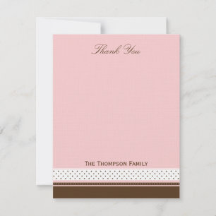 ドットとストライプサンキューカード サンキューカード