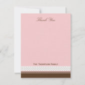 ドットとストライプサンキューカード サンキューカード (正面)